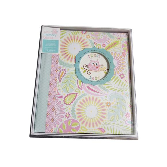 C.R. GIBSON Happi by Dena with Pink Owl Sweet Baby Memory Book First 5 Years - Picture 2 of 4